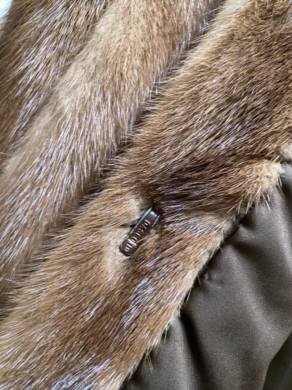 Vintage Henig Furs Light Brown Mink Cuffed Jacket S/M - Picture 7 of 10